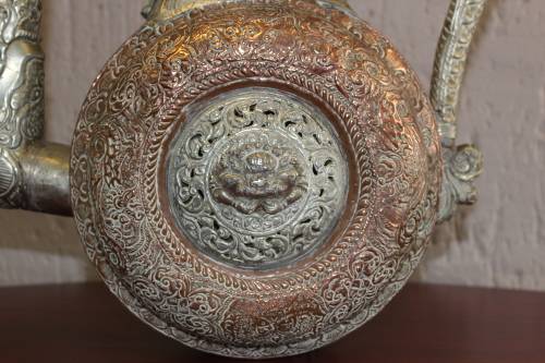 Spectacular Antique Tibetan Kashmiri Ceremonial Dragon Ewer Circa mid 1800s 65cm tall x 45 x 17