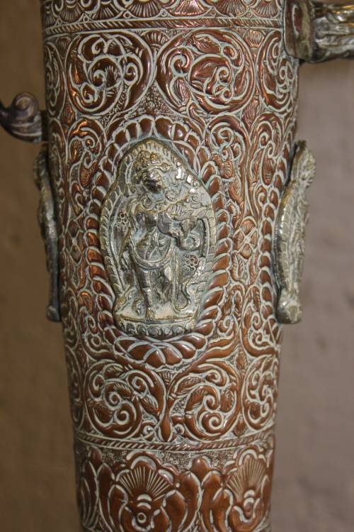 Spectacular Antique Tibetan Kashmiri Ceremonial Dragon Ewer Circa mid 1800s 65cm tall x 45 x 17