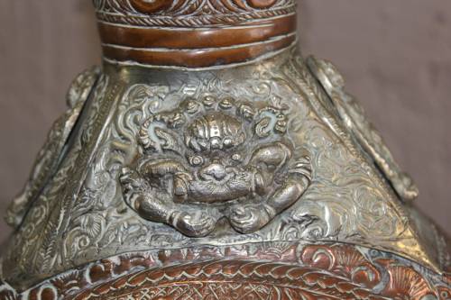 Spectacular Antique Tibetan Kashmiri Ceremonial Dragon Ewer Circa mid 1800s 65cm tall x 45 x 17