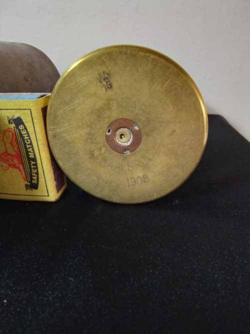 Pair of Antique WW1 German artillary shells dated 1908 and 1909