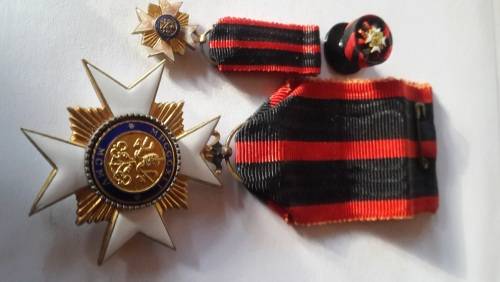 Rare Vatican Knight`s Cross of the Order of Saint ( ST.) Sylvester