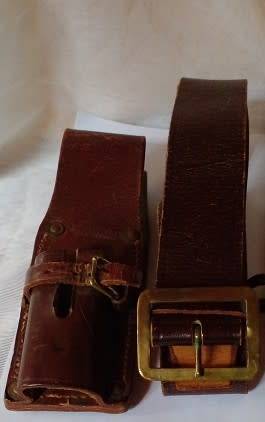 1942 -Bayonet Frog Manufactured by Greatrex JHB plus a SANDF Leather Belt
