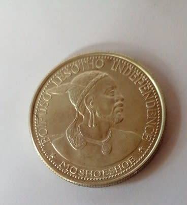1966 -Lesotho -Silver 50 Licente Coin Uncirculated