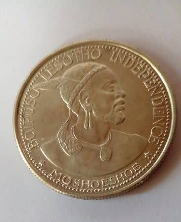 1966 -Lesotho -Silver 50 Licente Coin Uncirculated