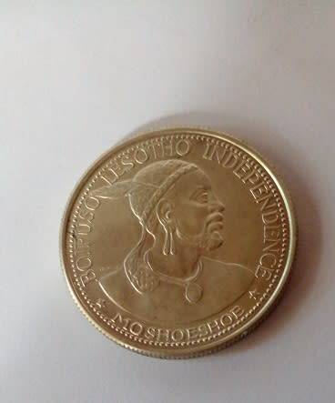 1966 -Lesotho -Silver 50 Licente Coin Uncirculated