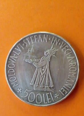 Romania -1941 -500 Lei, Silver