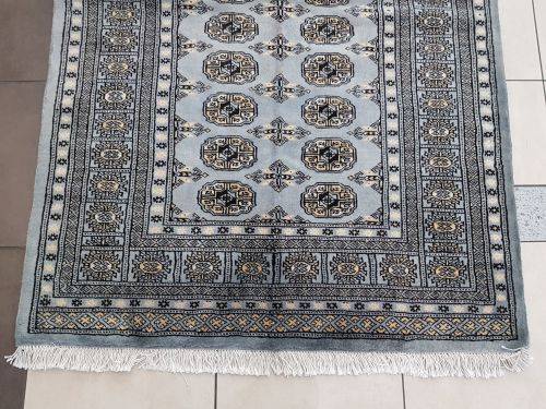 Fantastic Blue Grey BUKHARA PERSIAN CARPET 186 x 126 CM