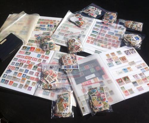 World + SA collection of Stamps incl 4 Stock Books, CRAZY R1 START