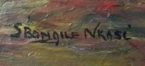 Oil on Board Painting by S'Bongile Nkosi