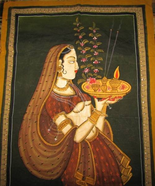 Beautiful Unframed Large Batik from India