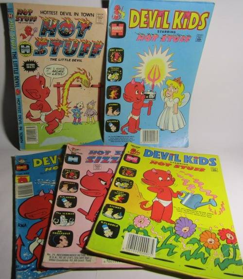 Hot Stuff Comics (1 From the 80s and 4 from the 90s)