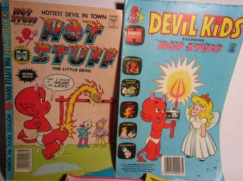 Hot Stuff Comics (1 From the 80s and 4 from the 90s)