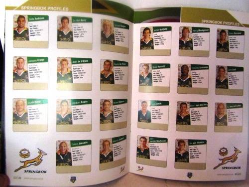 SOUTH AFRICA vs FRANCE  JUNE 2005 ABSA STADIUM DURBAN