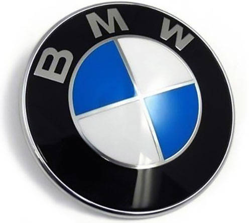 BMW 82mm Standard Hood/Trunk 2 Pins Emblem, Badge, Logo, Decal for BMW