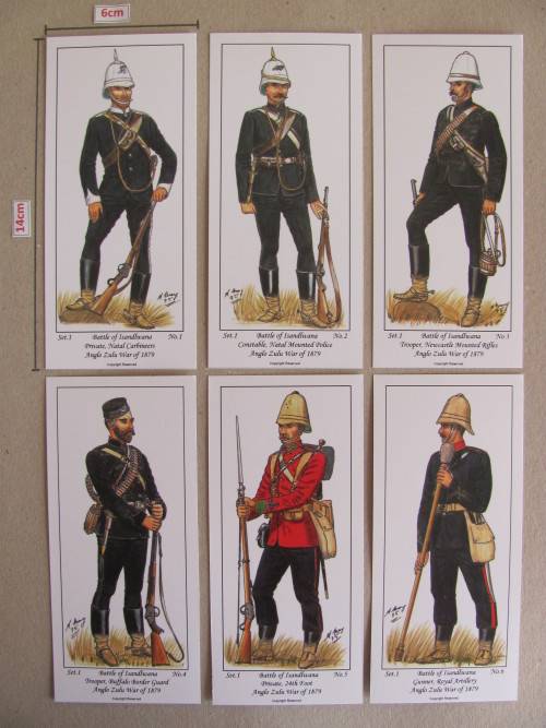 SMALL Andy May Uniform Cards of  Anglo Zulu War 1879 - All 7 sets Combined