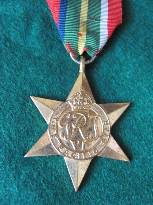 WW2 Pacific Star Full Size Medal (Unnamed)