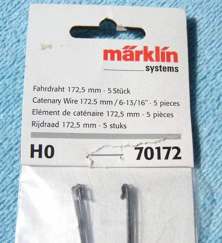 Marklin HO gauge Catenary Wire - 5 pieces No. 70172