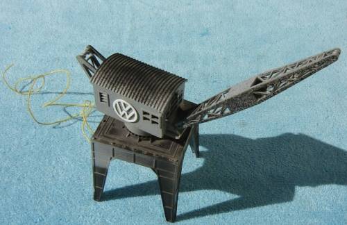 Airfix HO gauge Crane with Working Light Bulb