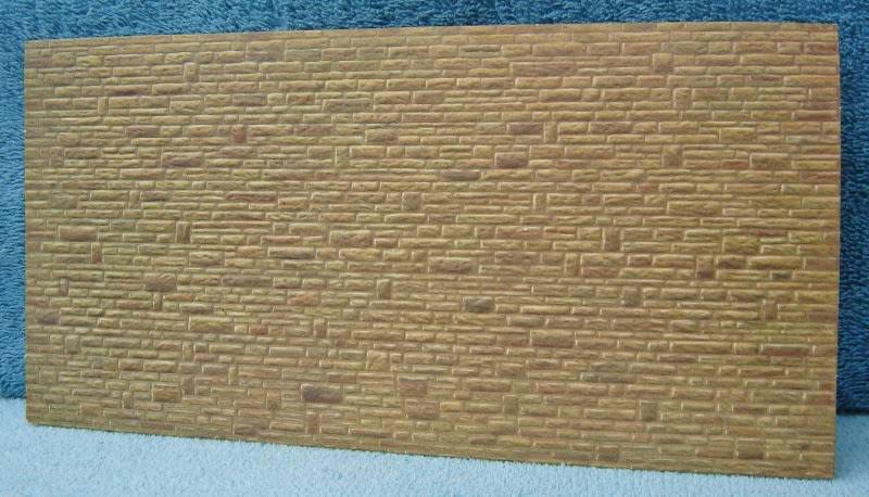 Faller HO gauge Embossed Card Wall Section No. 5520/5