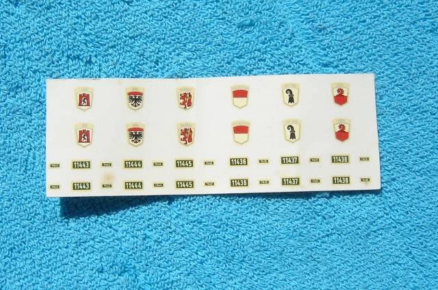 Marklin HO gauge transfers