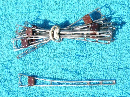 Marklin HO gauge Insulator sections (Male Portion) No. 7022 x 10