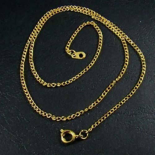 5 PIECES GOLD PLATED NECKLACES (WHOLESALE)
