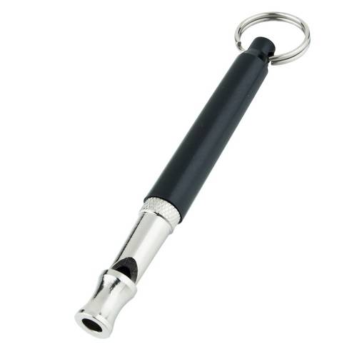 90mm Pet Dog Training Adjustable Whistle Pitch Sound Black