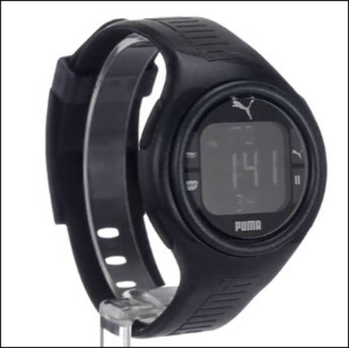 PUMA PU910541006 Pulse Metallic Black Heart Rate Monitor Watch