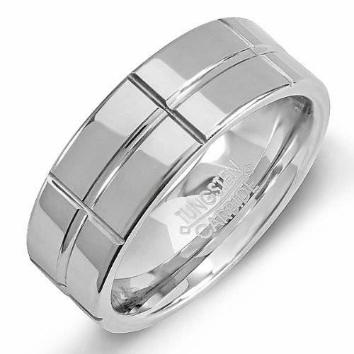 Tungsten Carbide Ring, Grooved (CLEARANCE)