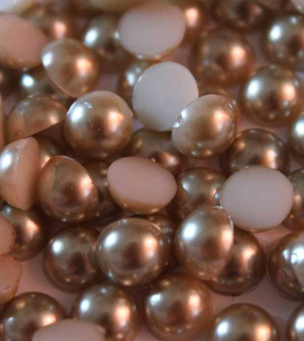 Half Pearls - Gold - 8mm