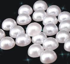 Half Pearls - White - 6mm