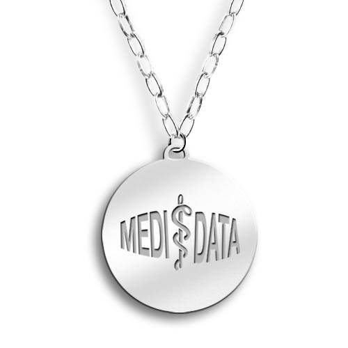 Stainless Steel Medical Data Pendant with Free Engraving