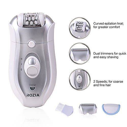 Rozia 2 in 1 Rechargeable Epilator and Shaver