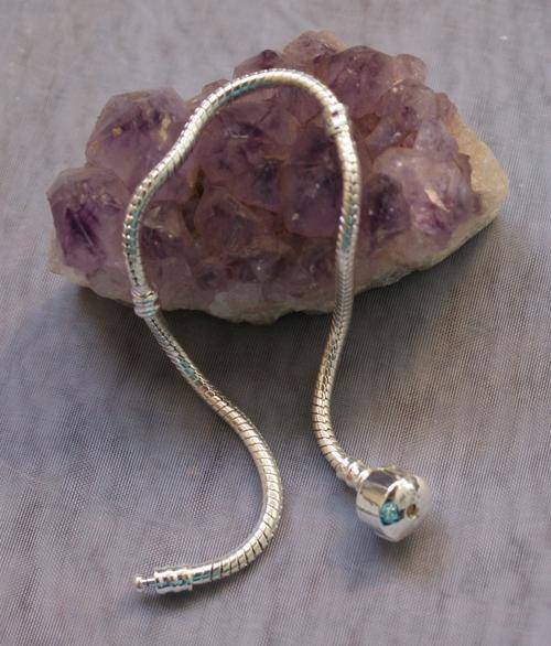 Pandora Style Bracelet  .925 Sterling Silver fits Murano Beads and Charms