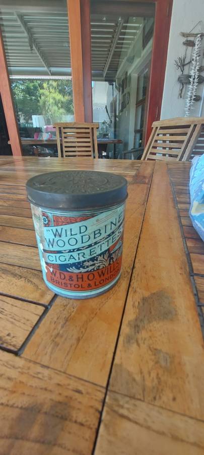 Antique cigarette tin