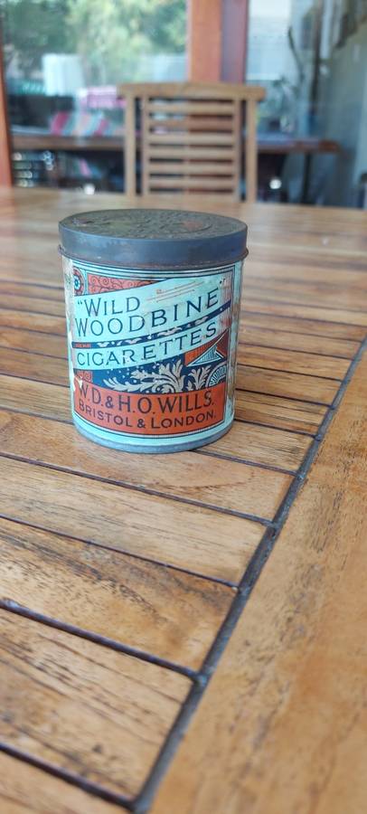 Antique cigarette tin