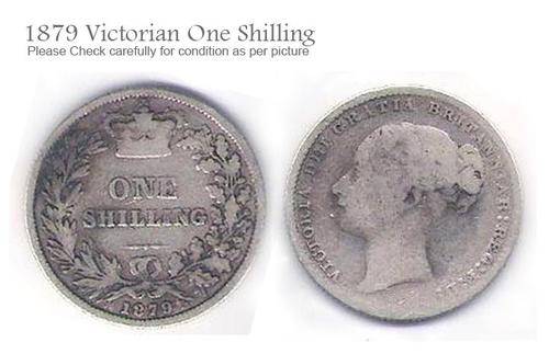 UNION OF SA 1879 ONE SHILLING VICTORIA COIN (CIRCULATED)