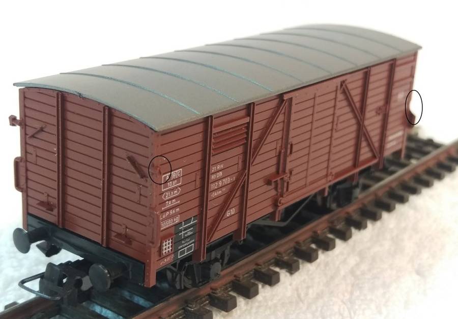 Roco 46001 Woodside Closed Goods Wagon (Boxed)