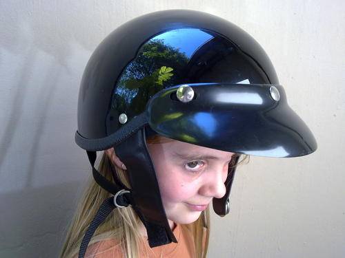 Lynx Cruiser / Harley type 1/2 helmet with hood
