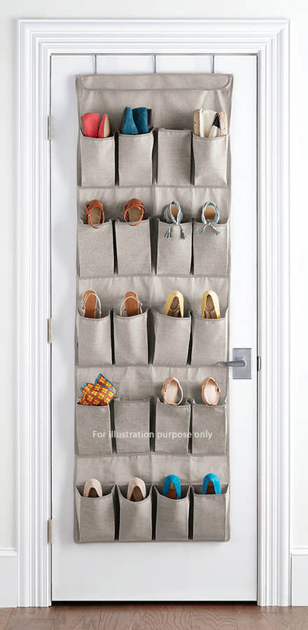 20 pocket eco-fabric over the door shoe organiser