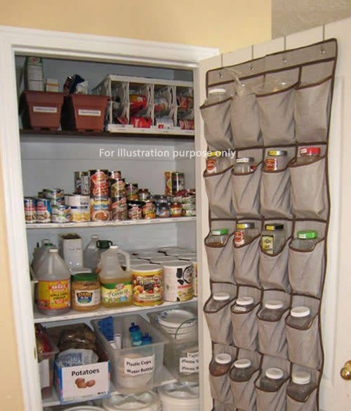 20 pocket eco-fabric over the door shoe organiser