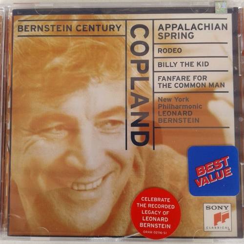Copland - NY Philharmonic-Leonard Bernstein: Appalachian Spring/Rodeo/Billy The Kid/Fanfare... (`92)