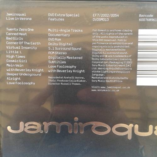 Jamiroquai - Live In Verona [DVD] (2002) [S]