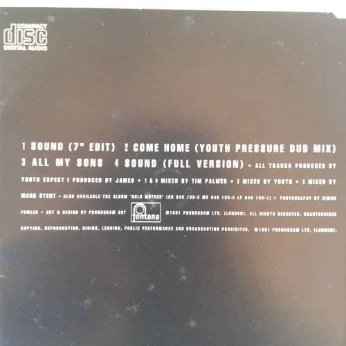 James - Sound [Import CD single] (1991)
