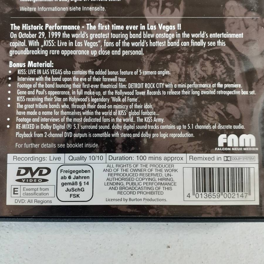 Kiss - Live In Las Vegas [DVD] (2002)