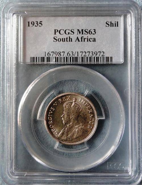 1935 South Africa 1 Shilling PCGS - MS63 MS63 MS63