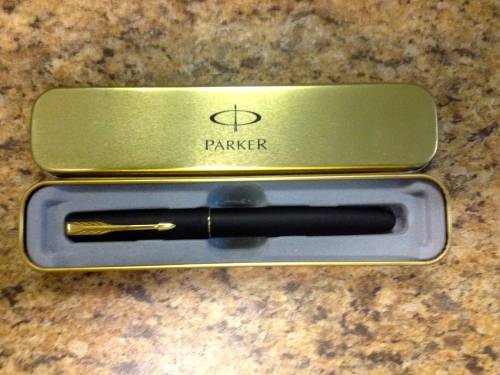 PARKER FOUNTAIN PEN MATT BLACK