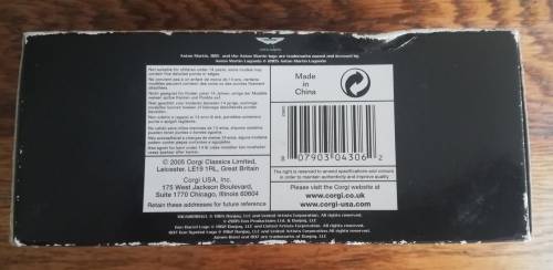 Corgi Aston Martin DB5 Thunderball 007