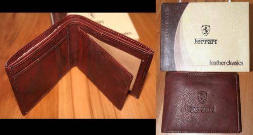 FERRARI WALLET GENUINE LEATHER