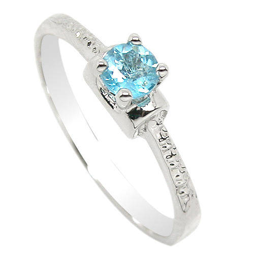 Natural Topaz Sterling Silver Ring-With Certificate of Authenticity